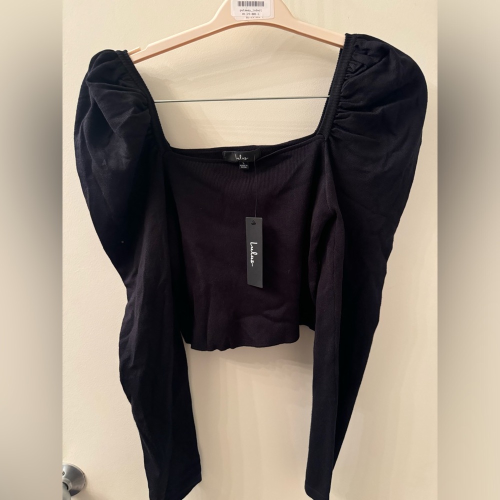 NEW black crop top